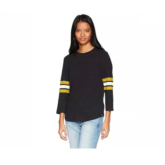 Volcom Tops - Volcom Junior's 3/4 Sleeve Scalloped ~Top